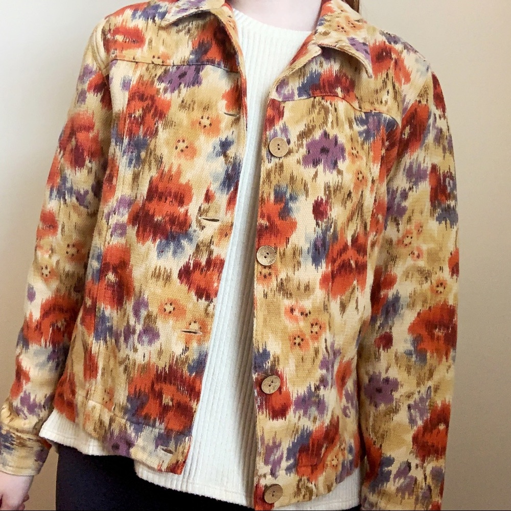 Coldwater Creek Floral Jacket
